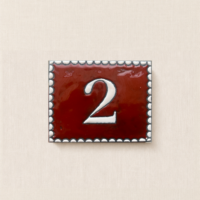 Numéro de rue S - DENTELLE