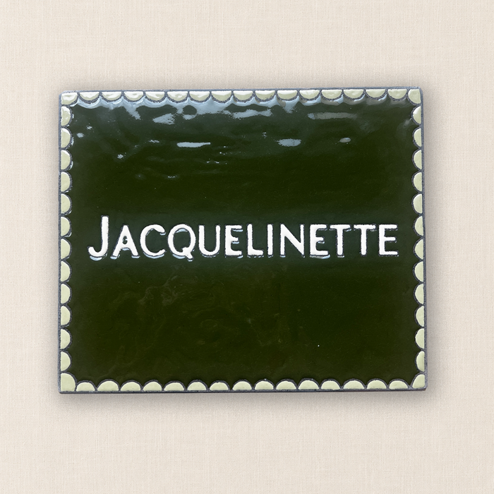 Plaque personnalisée - DENTELLE