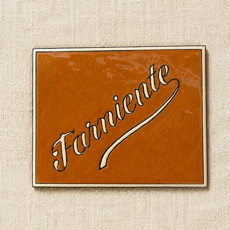 Plaque personnalisée fun farniente